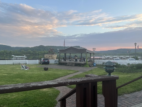 Enjoy the view and live music at The Trempealeau Hotel